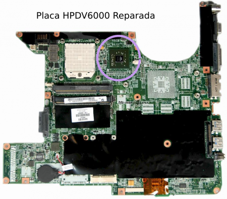 Chip gráfico resoldado - reballing